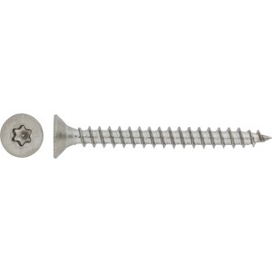 Süllyesztett fejű forgácslapcsavar, Ø 3x20 mm, PZ meghajtás, 200 darab, fa, műanyag és beton anyagokhoz.