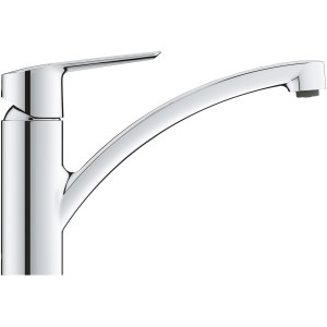 Grohe QuickFix Start mosogató csaptelep, króm, alacsony kifolyócső. Egykaros keverő csaptelep konyhába.