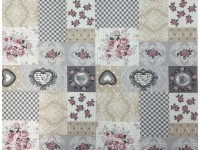 Dekoranyag Kelly 140 cm széles szürke telemintás méteráru