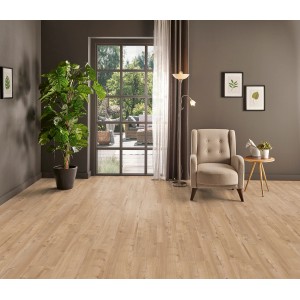Nappali Kaindl Masterfloor Aqualine XPT Akác Chester Valeria laminált padlóval.