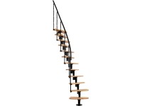 Minka helytakarékos lépcső Nizza bükk fekete szintmagasság max. 294 cm