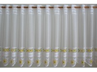 Vitrázs jacquard sárga-zöld virágmintával 6615/01 60 cm magas méteráru