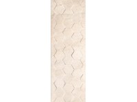Ceramika Color Arena Cream Hexagon matt rektifikált dekor falicsempe 25 cm x 75