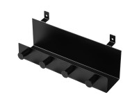 DenPanels polc Fekete 4 kampóval 21,5 cm csavarokkal DenPanels polc Fekete 4 kampóval 21,5 cm csavarokkal