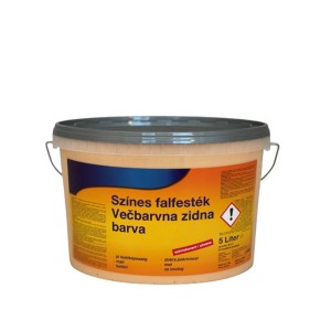 Vödör színes beltéri falfesték, 5 liter.