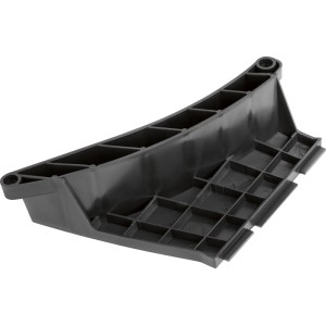 Sötétszürke műanyag fűterelő lemez LUX-TOOLS A-RM-2x20/43 akkus fűnyíróhoz. Pótalkatrész tartozék.