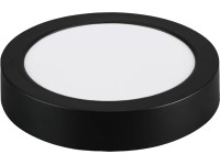 Rábalux Shaun 2 beltéri mennyezeti ráépíthető lámpa kerek fekete LED 15W