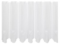 Vitrázsfüggöny V228 60 cm magas fehér virágos méteráru