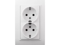 Vilma 2-es csatlakozóaljzat mattfehér