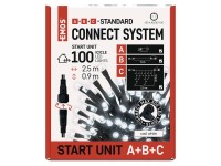 EMOS CNT Kezdő készlet - jégcsapok 2,5 m 100 LED IP 44 12 W hideg fehér időzítő