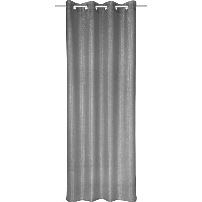 Neusser Függöny fűzőlyukakkal Antracit 245 cm x 135 cm