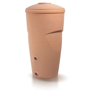 Waterform Wallycan esővízgyűjtő, 270 l, terrakotta, amfora design a kertbe.
