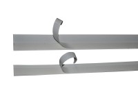 Fehér PVC takaróléc 70x1,3 mm 220 cm hosszú Fehér PVC takaróléc 70x1,3 mm 220 cm hosszú