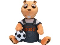 Plüss OBI hód focilabdával