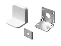 Hettich acél bútorrögzítő műanyag borítással fehér 45 mm x 35 mm 2 db Hettich acél bútorrögzítő műanyag borítással fehér 45 mm x 35 mm 2 db