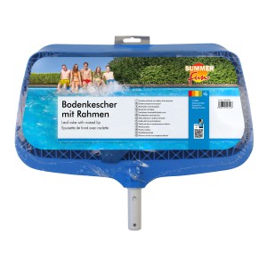 Kék Summer Fun medencefenék tisztító háló kerettel medencékhez.