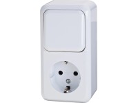 Falon kívüli kapcsolókombináció fehér Falon kívüli kapcsolókombináció fehér