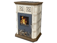 Domofire Weiz II. csempekandalló 7 kW krémbézs-dohánybarna Domofire Weiz II. csempekandalló 7 kW krémbézs-dohánybarna