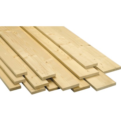 Sima élű luc/jegenyefenyő deszka gyalult 26 mm x 142 mm x 2100 mm