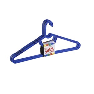 Kék ruhafogas, 3 darabos készlet, textilekhez és ruhákhoz.