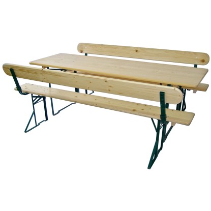 Sörpad garnitúra háttámlával 70 cm széles asztallal