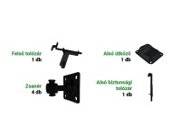 ASSERO PLUS Nagykapu tartozék szett fekete 0,30 m x m 0,15 m x 0,09 m