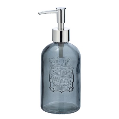 Wenko Vetro szappanadagoló valódi üveg szürke 0,4 l 8,5 cm x 19 cm x 7,5 cm