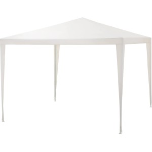 Fehér Alamosa pavilon 290x290 cm, ideális kertbe, partikra és bolhapiacokra.