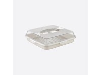 Flair Süteménytartó négyzetes 36 cm x 36 cm x 10 cm