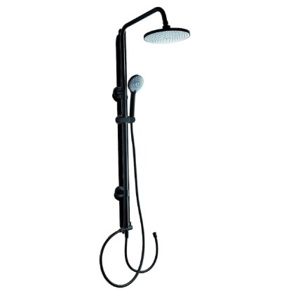 Fejfeletti zuhanyszett matt fekete