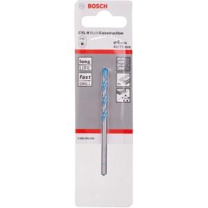 Bosch CYL-9 univerzális fúró, 4 mm, betonhoz, falazathoz, fához, műanyaghoz és fémhez.