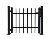 Egyszárnyú dekor-kapu Porto talplemez dübeles rögzítés 120 cm x 100 cm antracit