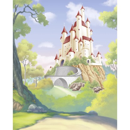 Komar nemszőtt fotótapéta Disney Princess Snow fehér Castle színes