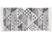 OBI pamut szőnyeg mintás fekete-fehér 60 cm x 120 cm
