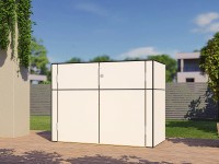 Bertilo HPL Sideboard kerti szekrény 155 cm x 75 cm x 116 cm Fehér FSC