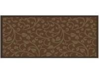 Univerzális futószőnyeg barna indás csúszásmentes 66 cm x 150 cm