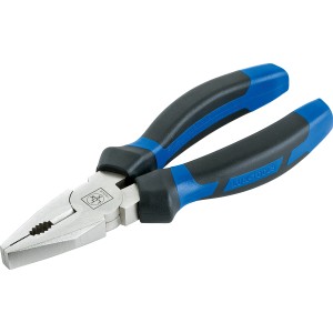 LUX Classic kombinált fogó, 160 mm, kék-fekete 2 komponensű nyéllel.