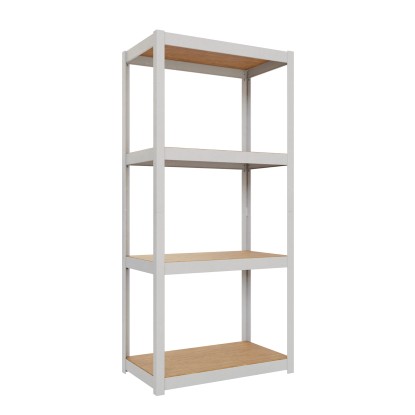 Ar Shelving Rivet D-Carbon Style M állvány 150x70x40cm szürke-fehér, tölgy FSC®
