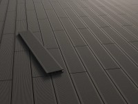 Kovalex WPC teraszpadló sima szürkésbarna 2,6 cm x 14,5 cm méteráru