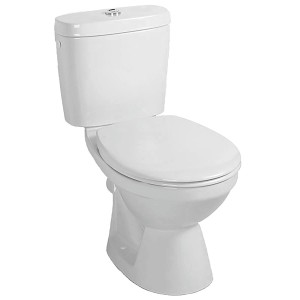 Fehér t.b.t. WC szett tartállyal és ülőkével.