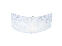 Globo Cedric mennyezeti lámpa 25 cm x 25 cm szögletes fehér - szatén