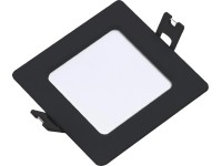 Rábalux Shaun2 beltéri mennyezeti beépíthető lámpa négyzetes fekete LED 3W