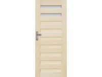 Radex beltéri ajtó Regent üveges balos borovi fenyő 90 cm x 210 cm
