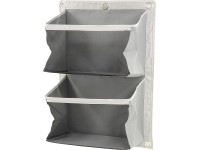 Lux fali tároló textil 2 zsebes szürke Lux fali tároló textil 2 zsebes szürke