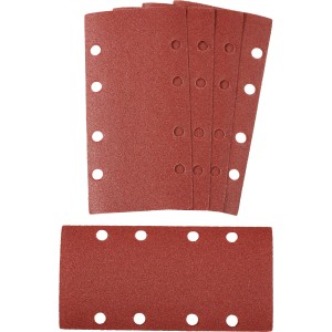 LUX Csiszolópapír Classic K180, 93x185mm, lyukasztott, 5 darab, tartozék rezgőcsiszolókhoz.