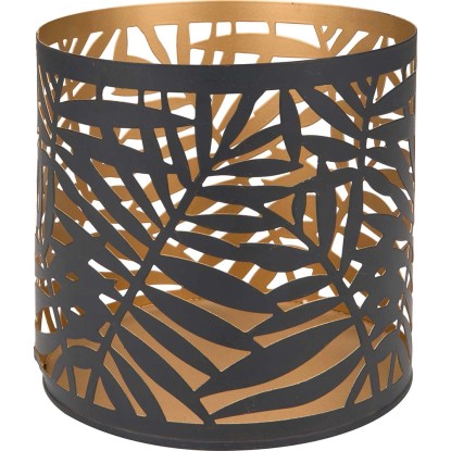 Mécsestartó Dark Wonder 13 cm x 12 cm fekete-arany