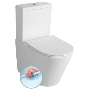 Sapho PACO RIMLESS monoblokkos WC alsó/hátsó kifolyású duálgombos