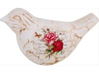 Dekor madár 9 cm rózsamotívum Dekor madár 9 cm rózsamotívum
