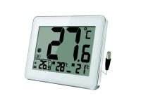 Hőmérő digitális kül és beltéri FLAT min/max érték fehér