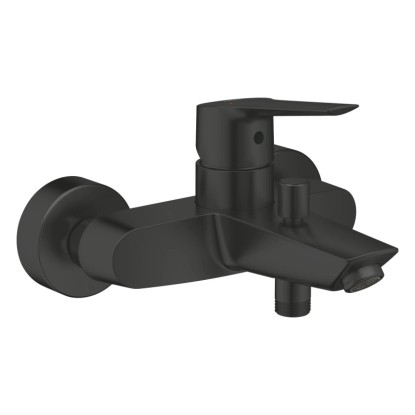 Grohe QuickFix Start fekete egykaros kádtöltő csaptelep fali szereléshez.